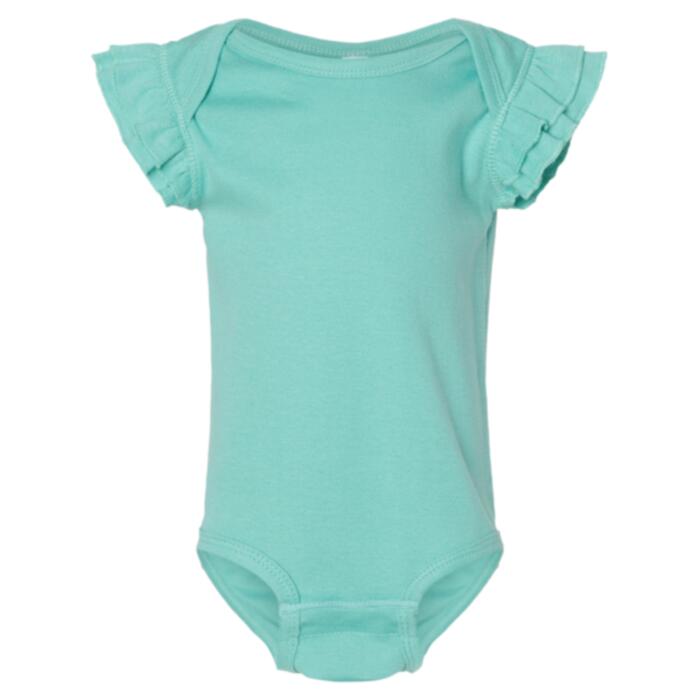 Infant Flutter Sleeve Baby Rib Bodysuit Thumbnail
