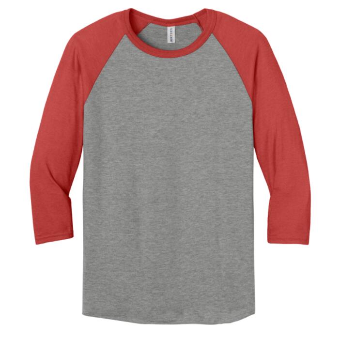 Unisex Premium Blend Combed Ring Spun 3/4 Sleeve Raglan Thumbnail