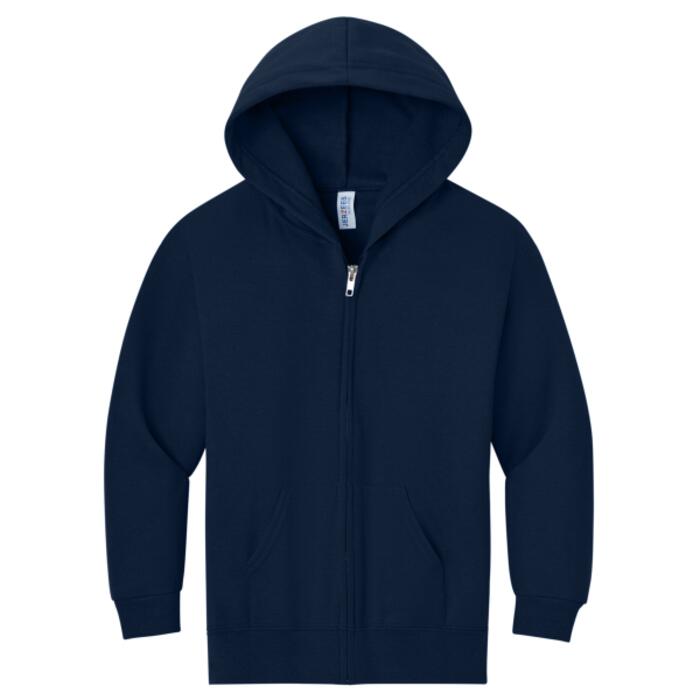 Youth NuBlend ® Full Zip Hooded Sweatshirt Thumbnail