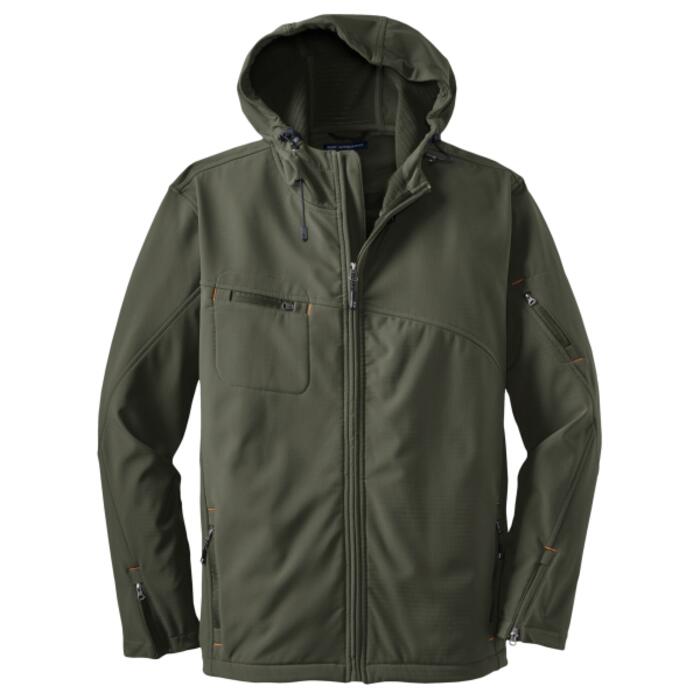 Textured Hooded Soft Shell Jacket Thumbnail