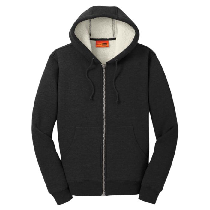 Heavyweight Sherpa Lined Hooded Fleece Jacket Thumbnail