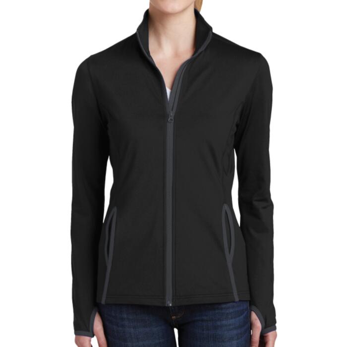 Women's Sport Wick ® Stretch Contrast Full Zip Jacket Thumbnail