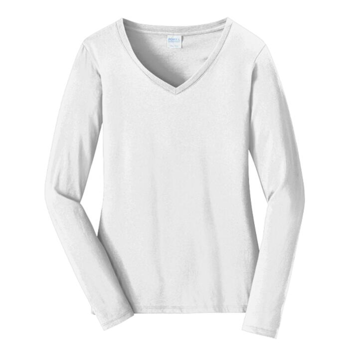 Women's Long Sleeve Fan Favorite V Neck Tee Thumbnail