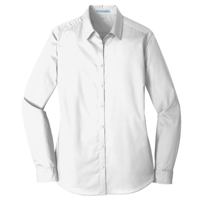 Women's Long Sleeve Carefree Poplin Shirt Thumbnail