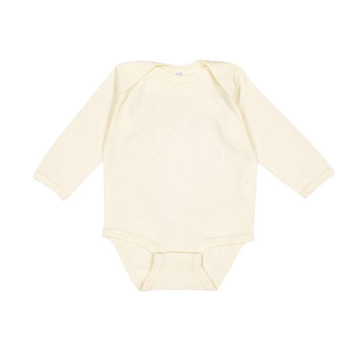 Infant Long Sleeve Baby Rib Bodysuit Thumbnail
