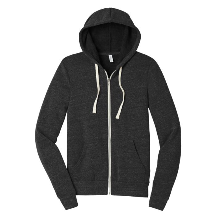 Unisex Triblend Sponge Fleece Full Zip Hoodie Thumbnail