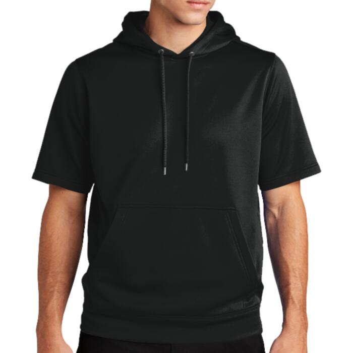 Sport Wick ® Fleece Short Sleeve Hooded Pullover Thumbnail