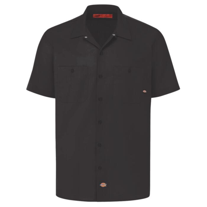 Men's Tall Industrial Short Sleeve Work Shirt Thumbnail